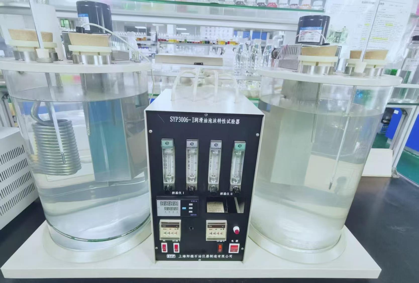 Laboratory apparatus for testing lubricant foaming characteristics